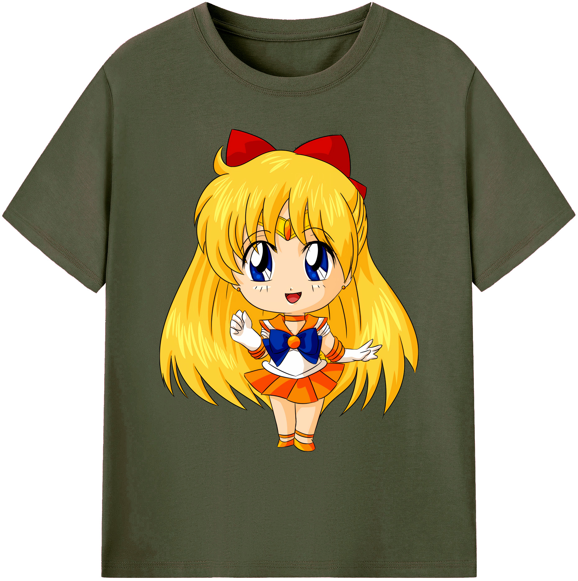 （画像用） 美少女戦士セーラームーン 愛野 美奈子 あいの みなこ Sailor Moon Aino Minako 綿100％ メンズ半袖Tシャツ｜肌触りやわらか＆通気性